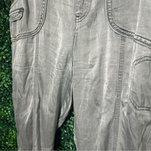 Marrakech Tari Crinkle Cupro Lux Granite Jogger Pants Sz M - Picture 6 of 13